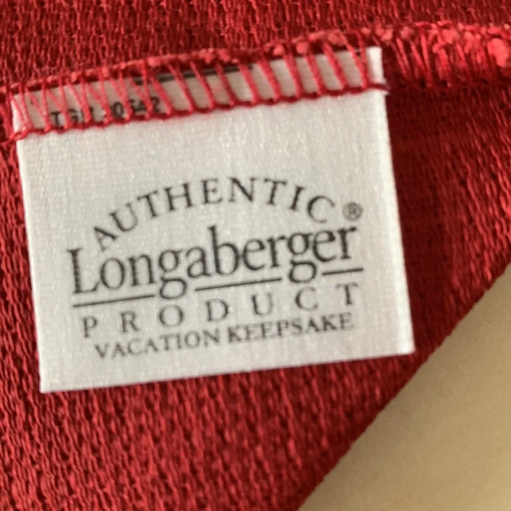 Longaberger Fabric Liner for the Vacation Keepsake Basket in Paprika. NEW